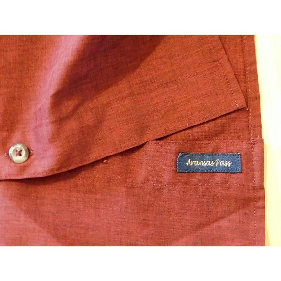 Magellan Fish Gear Shirt XL Maroon Relaxed Fit Adjustable Long Sleeves Vented - Picture 4 of 9